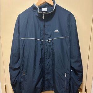 Adidas Men's Dark Blue Windbreaker